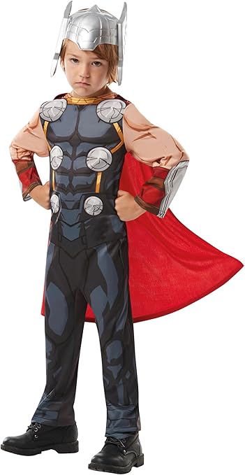 Rubies 640835S - Disfraz clásico de Thor de Los Vengadores de Marvel, para niños, pequeño Halloween